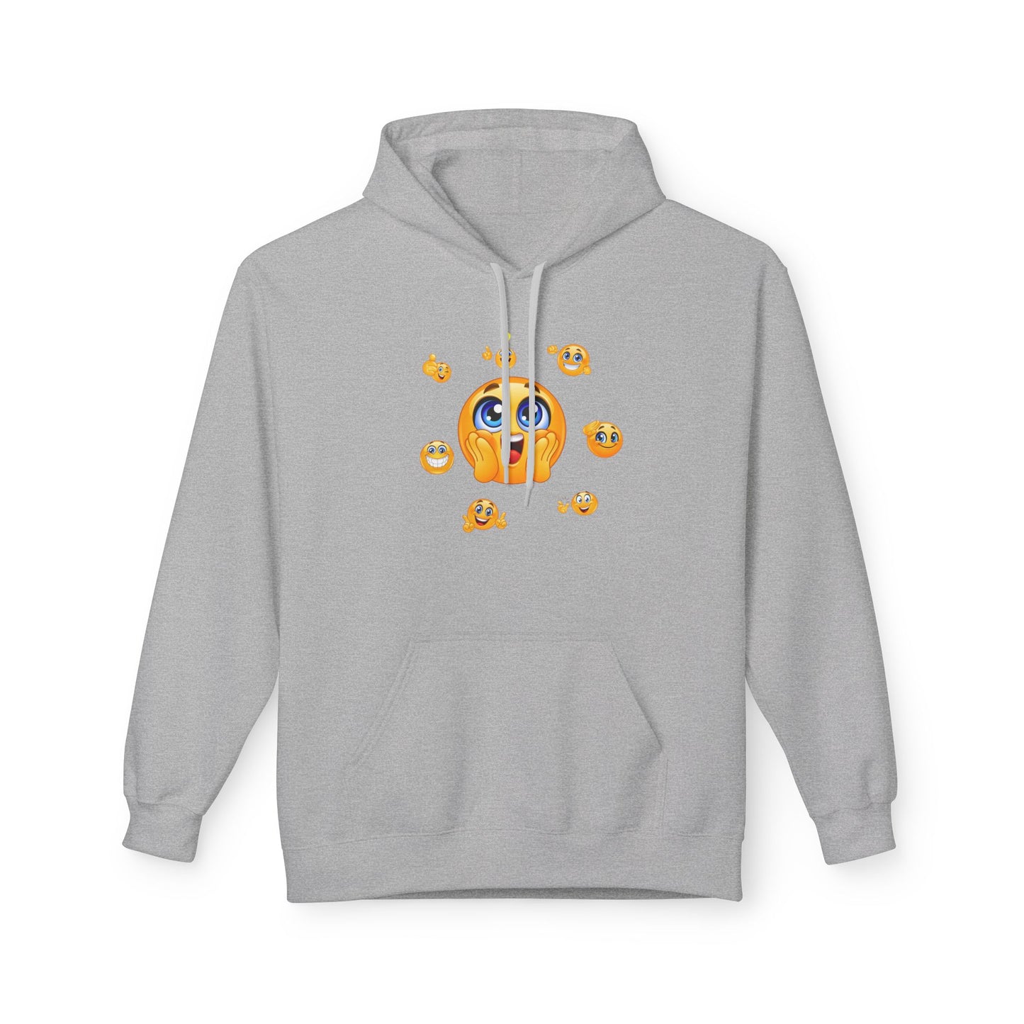 Smile Always Hoodie — Cute Emoji Graphic Hooded Sweatshirt