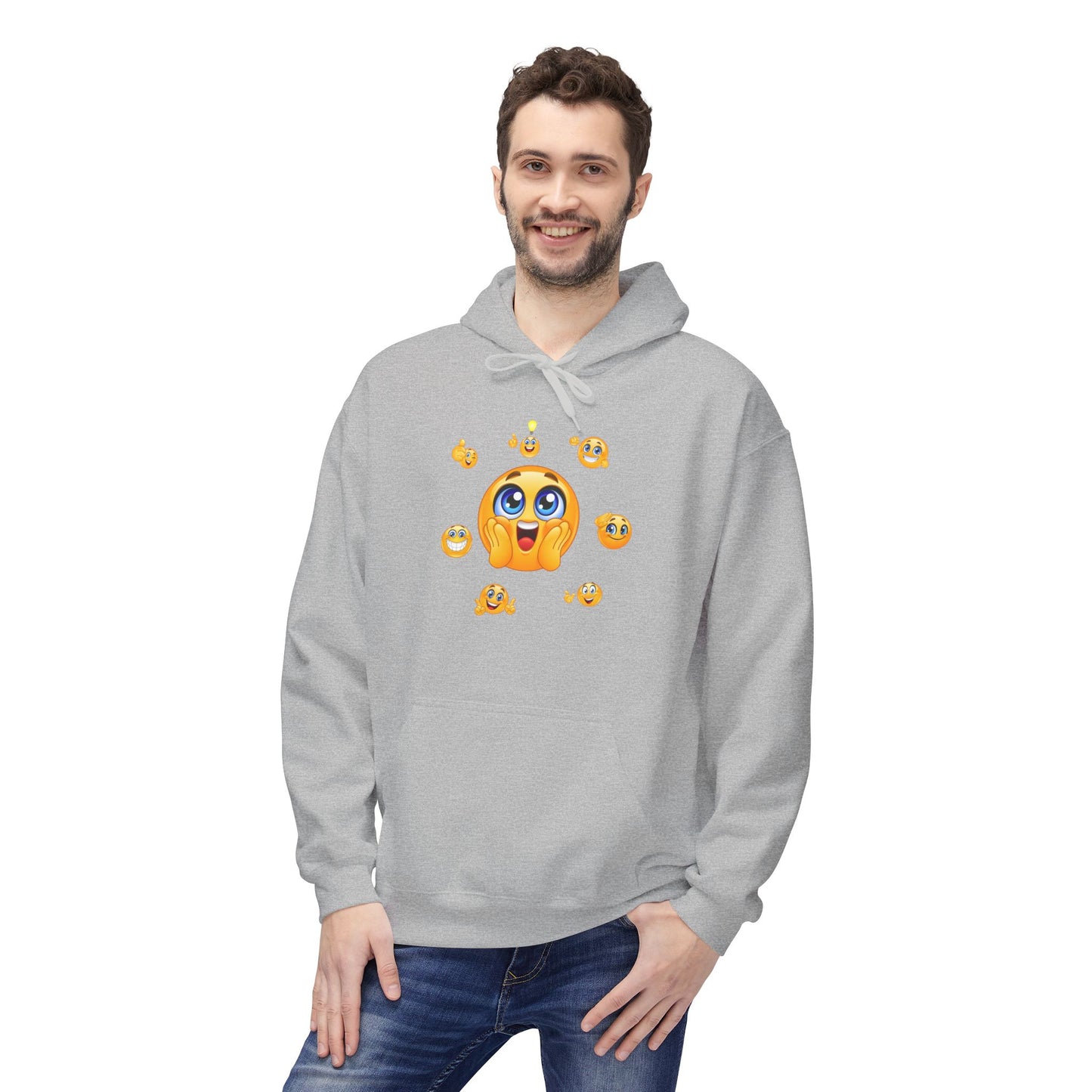Smile Always Hoodie — Cute Emoji Graphic Hooded Sweatshirt