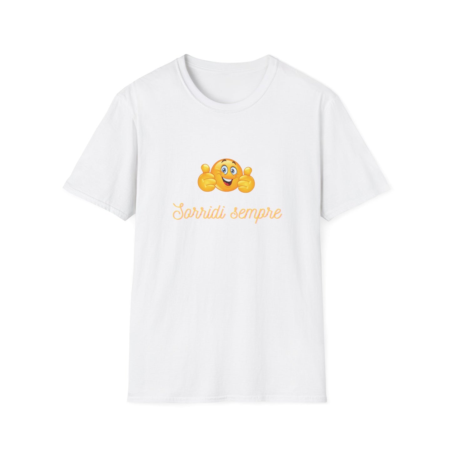 Smiling Emoji Faces T-Shirt | Cute Emoji Graphic Tee, 'Sorridi sempre'