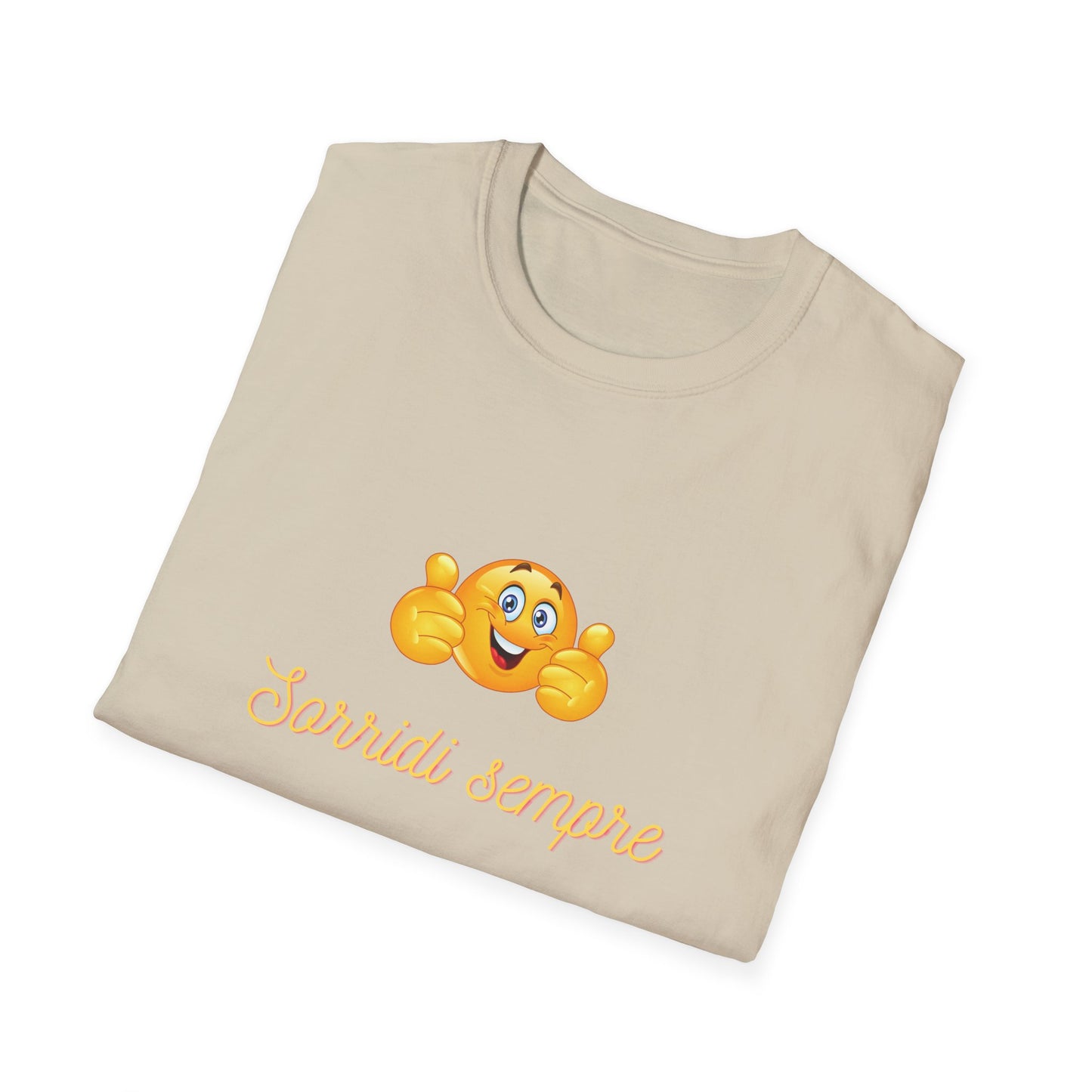 Smiling Emoji Faces T-Shirt | Cute Emoji Graphic Tee, 'Sorridi sempre'