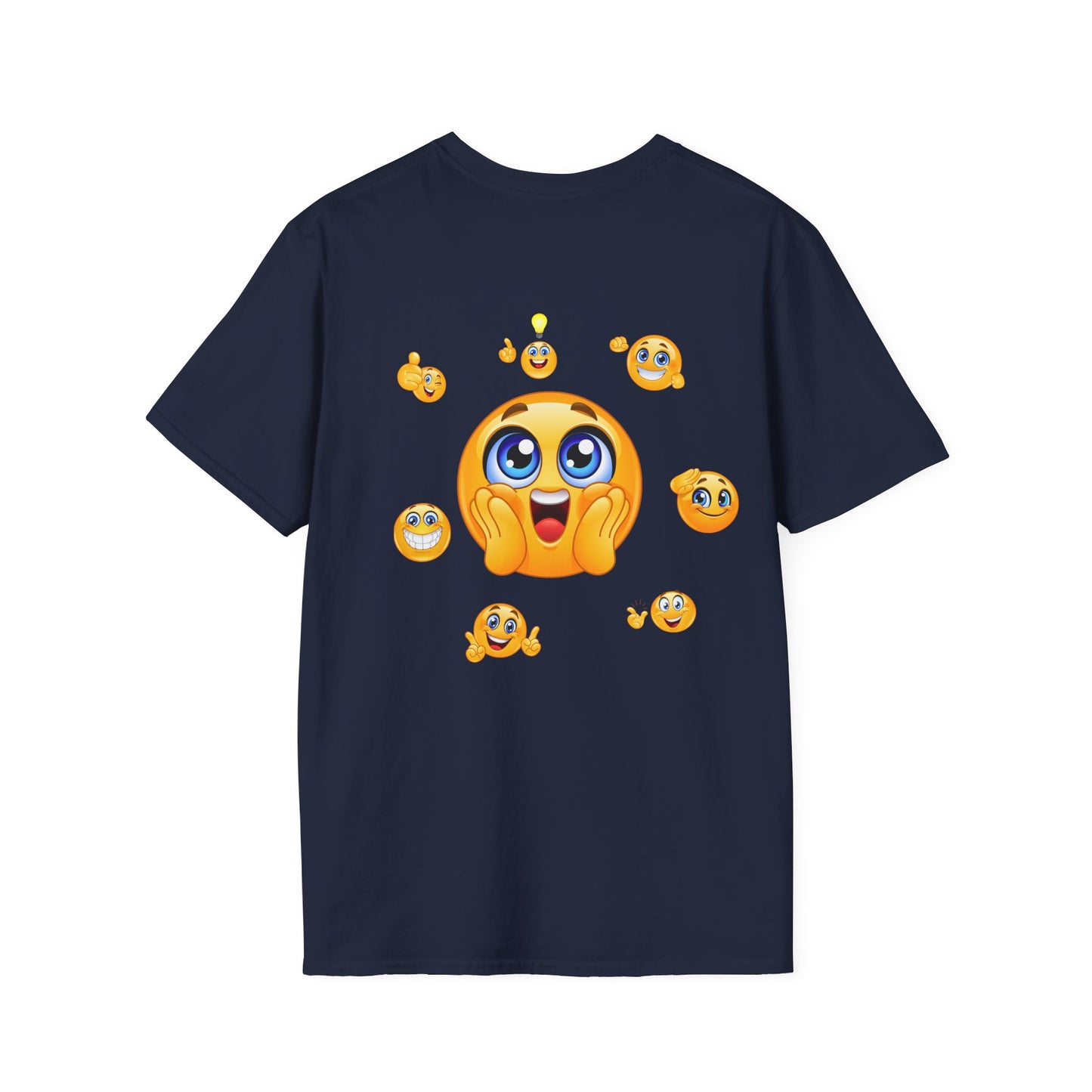 Smiling Emoji Faces T-Shirt | Cute Emoji Graphic Tee, 'Sorridi sempre'