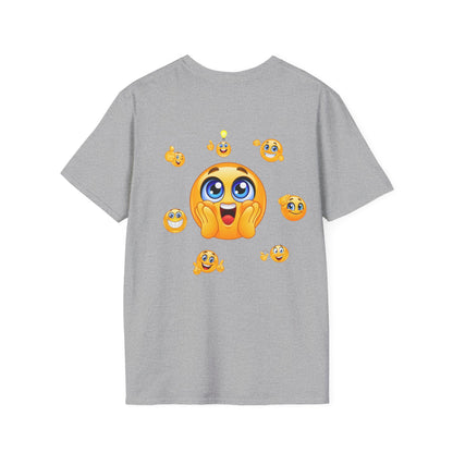 Smiling Emoji Faces T-Shirt | Cute Emoji Graphic Tee, 'Sorridi sempre'