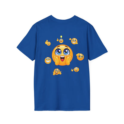 Smiling Emoji Faces T-Shirt | Cute Emoji Graphic Tee, 'Sorridi sempre'