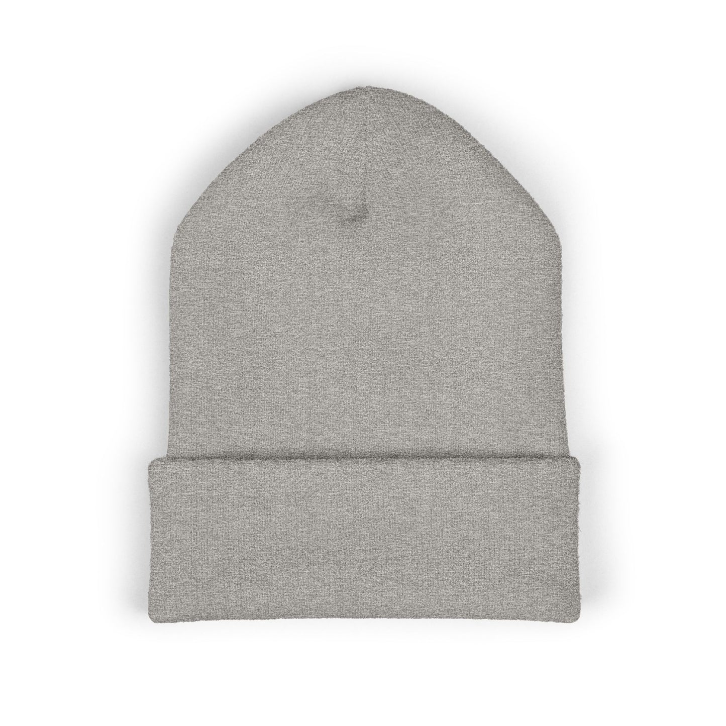 Classic Embroidered Cuffed Beanie — Minimal Santa Graphic