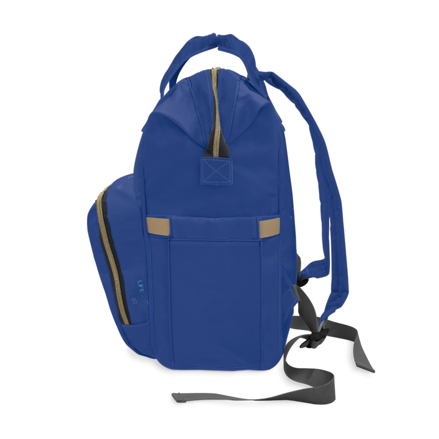 Work in Silence logo diaper backpack | blue MIR multifunctional backpack