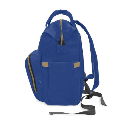 Work in Silence logo diaper backpack | blue MIR multifunctional backpack
