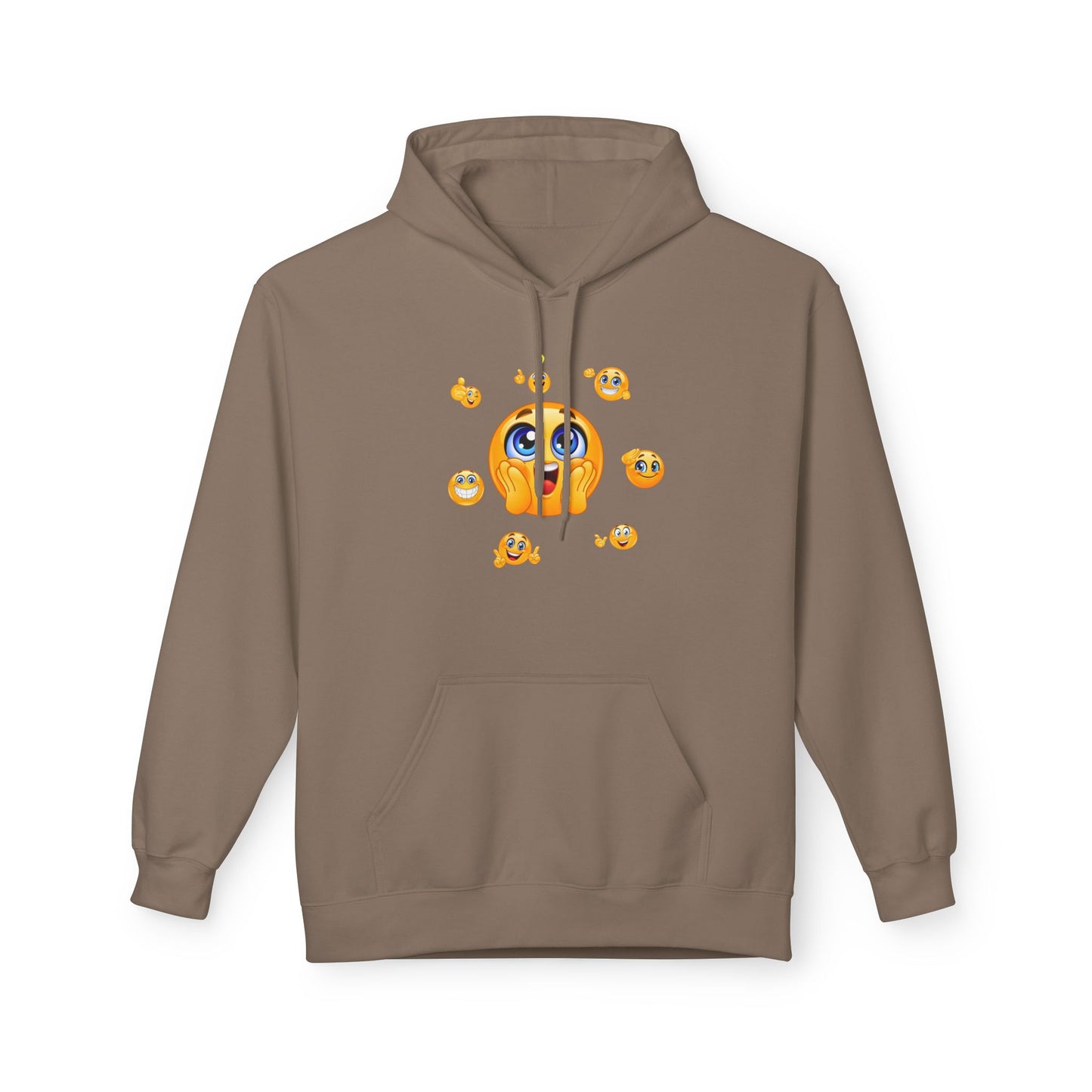 Smile Always Hoodie — Cute Emoji Graphic Hooded Sweatshirt