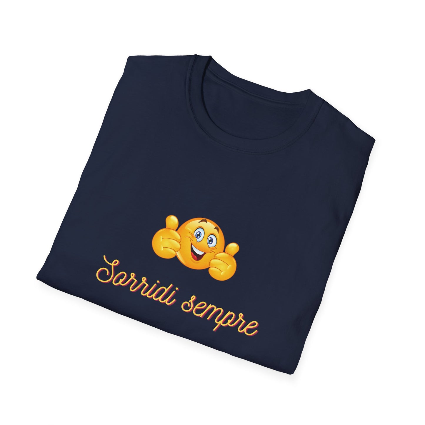 Smiling Emoji Faces T-Shirt | Cute Emoji Graphic Tee, 'Sorridi sempre'