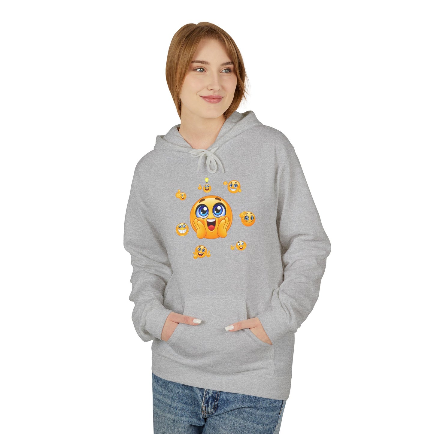 Smile Always Hoodie — Cute Emoji Graphic Hooded Sweatshirt