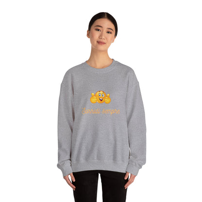 Crewneck Sweatshirt - 'Sorridi Sempre' Smiley Emoji Cozy Pullover
