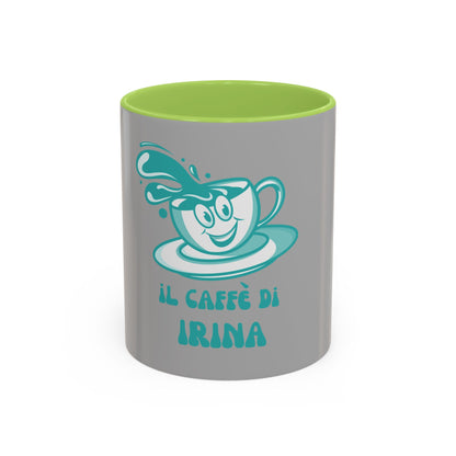 Coffee Mug — "Il Caffè di Irina" Personalized Italian Coffee Cup