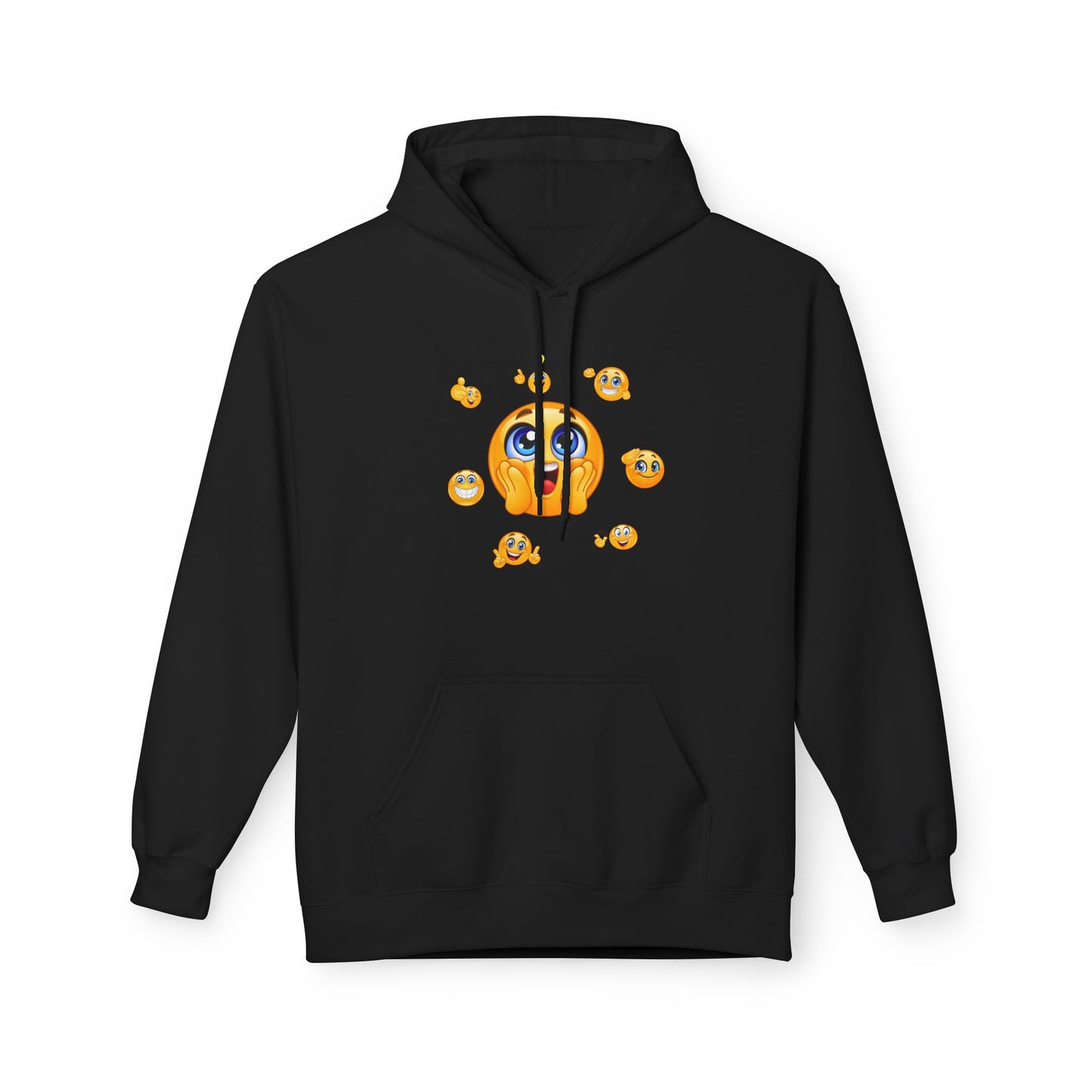 Smile Always Hoodie — Cute Emoji Graphic Hooded Sweatshirt