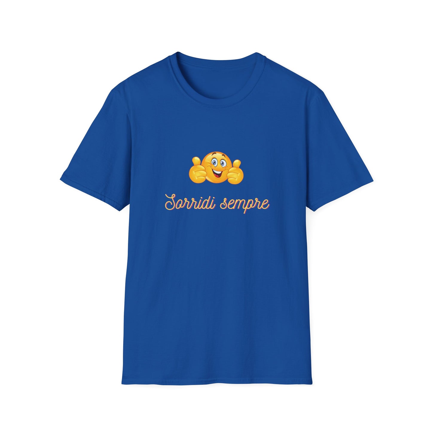 Smiling Emoji Faces T-Shirt | Cute Emoji Graphic Tee, 'Sorridi sempre'