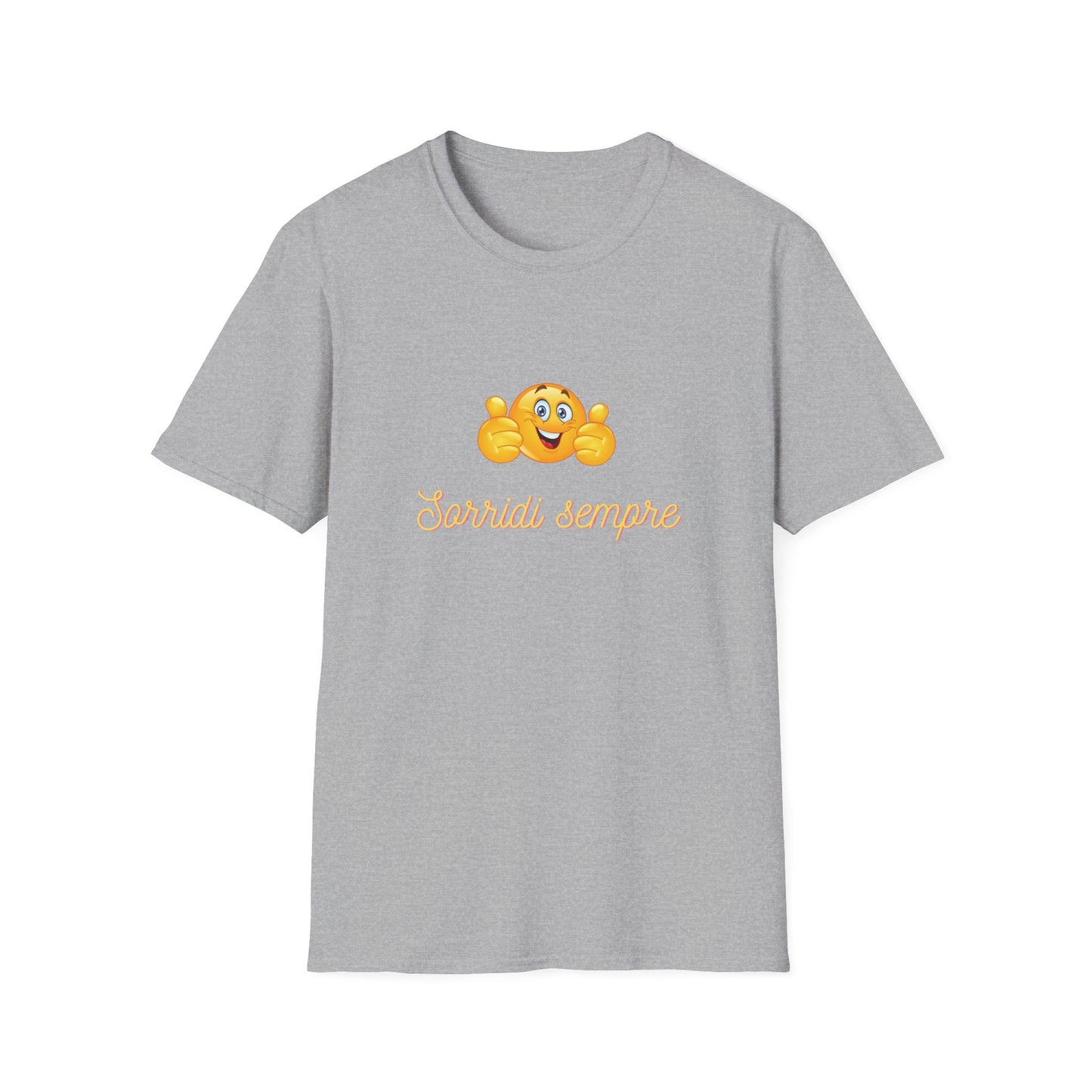 Smiling Emoji Faces T-Shirt | Cute Emoji Graphic Tee, 'Sorridi sempre'
