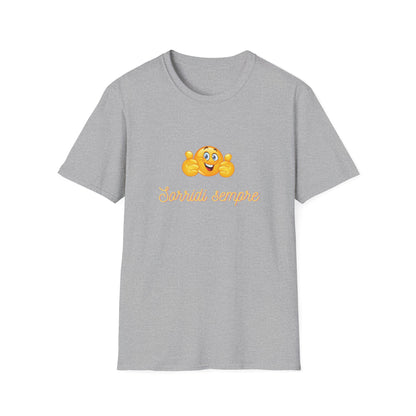 Smiling Emoji Faces T-Shirt | Cute Emoji Graphic Tee, 'Sorridi sempre'