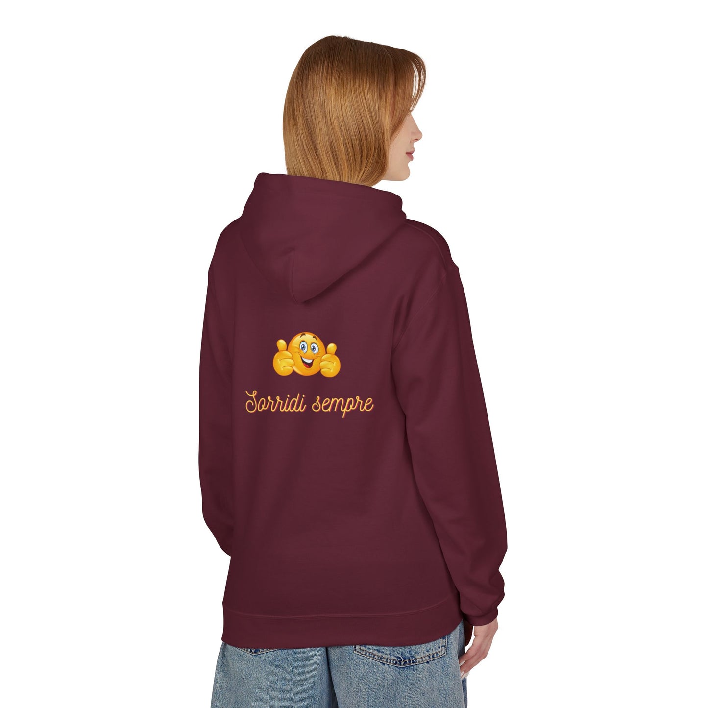 Smile Always Hoodie — Cute Emoji Graphic Hooded Sweatshirt