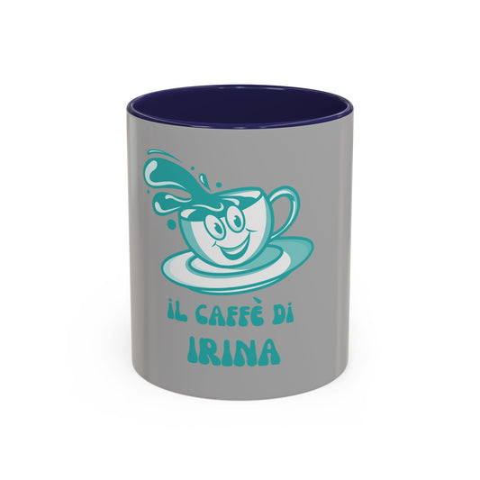 Coffee Mug — "Il Caffè di Irina" Personalized Italian Coffee Cup