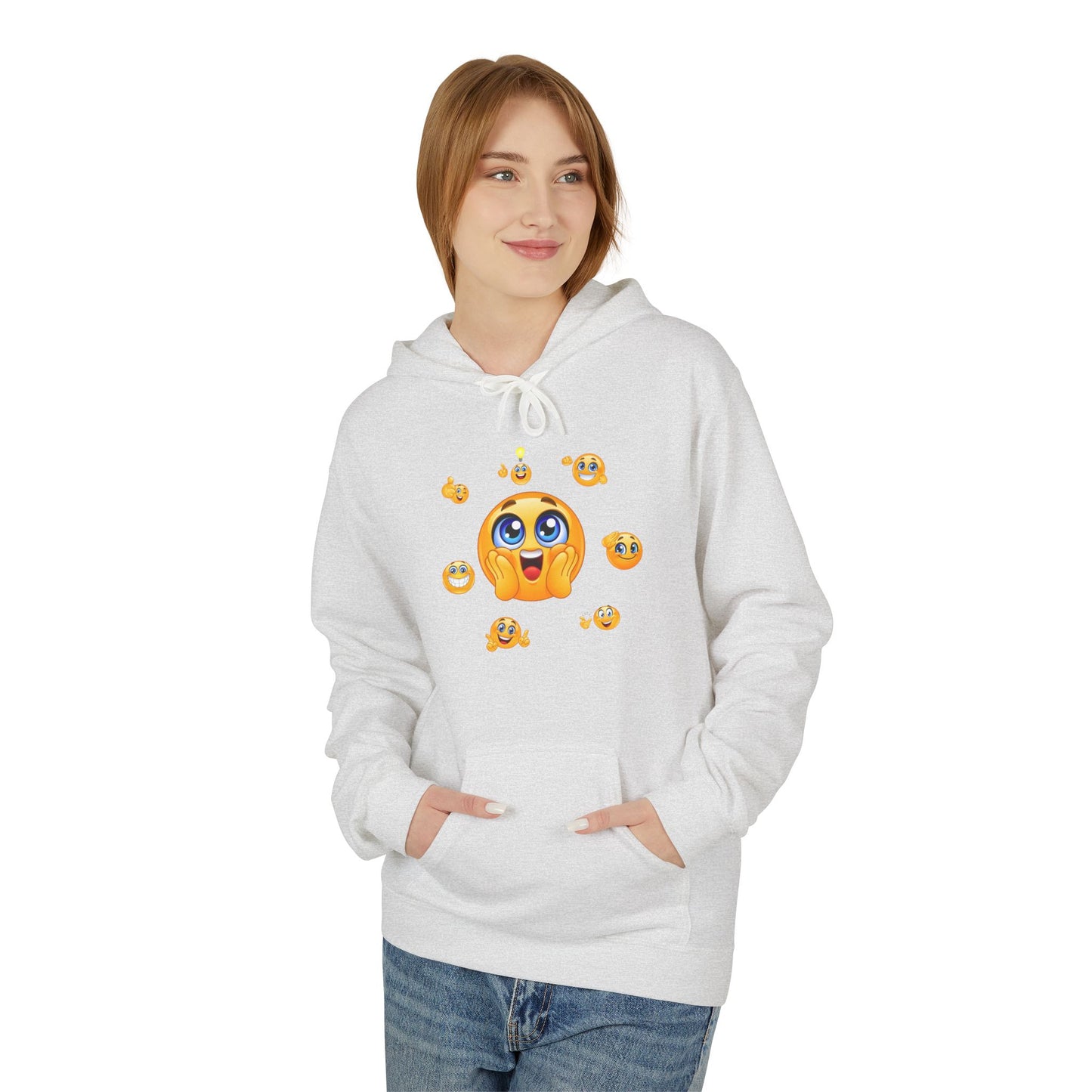 Smile Always Hoodie — Cute Emoji Graphic Hooded Sweatshirt