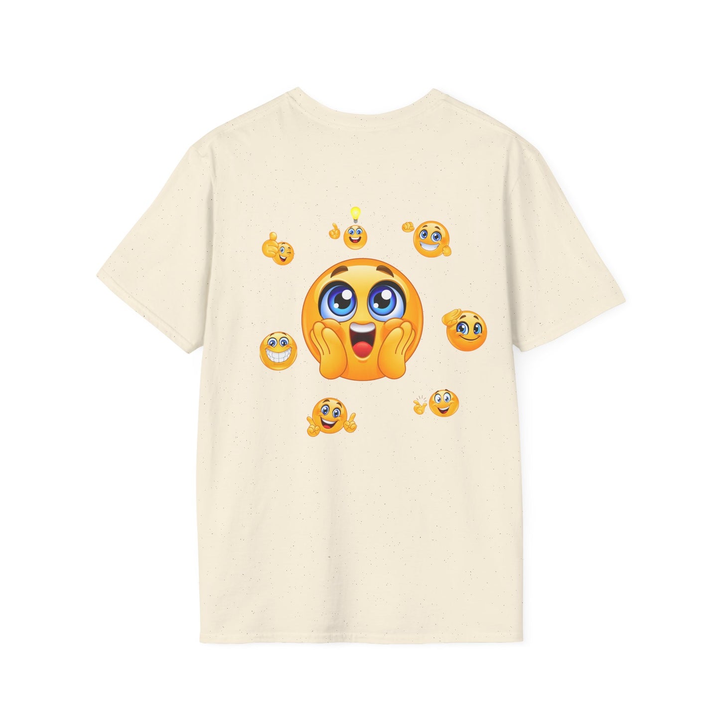Smiling Emoji Faces T-Shirt | Cute Emoji Graphic Tee, 'Sorridi sempre'