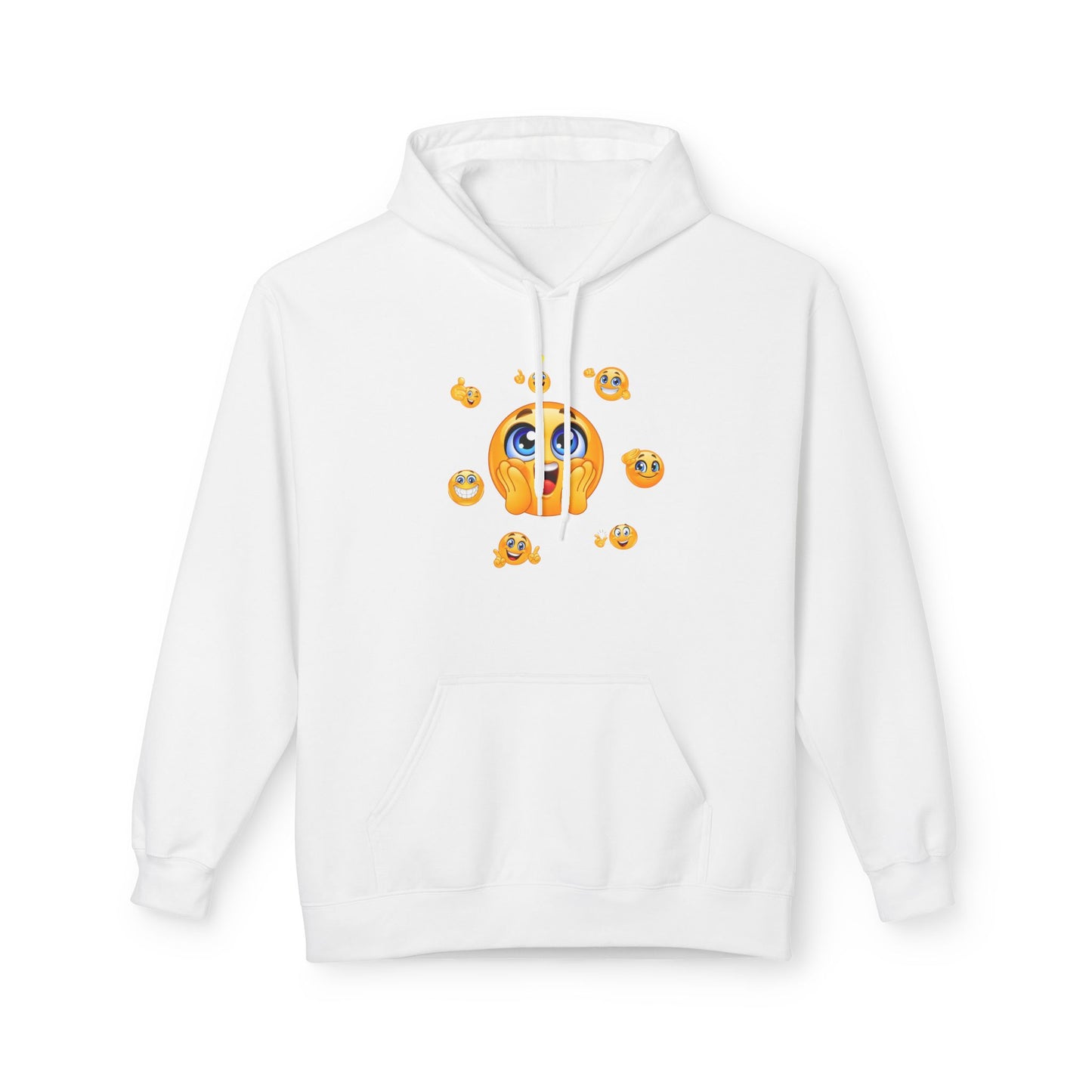 Smile Always Hoodie — Cute Emoji Graphic Hooded Sweatshirt