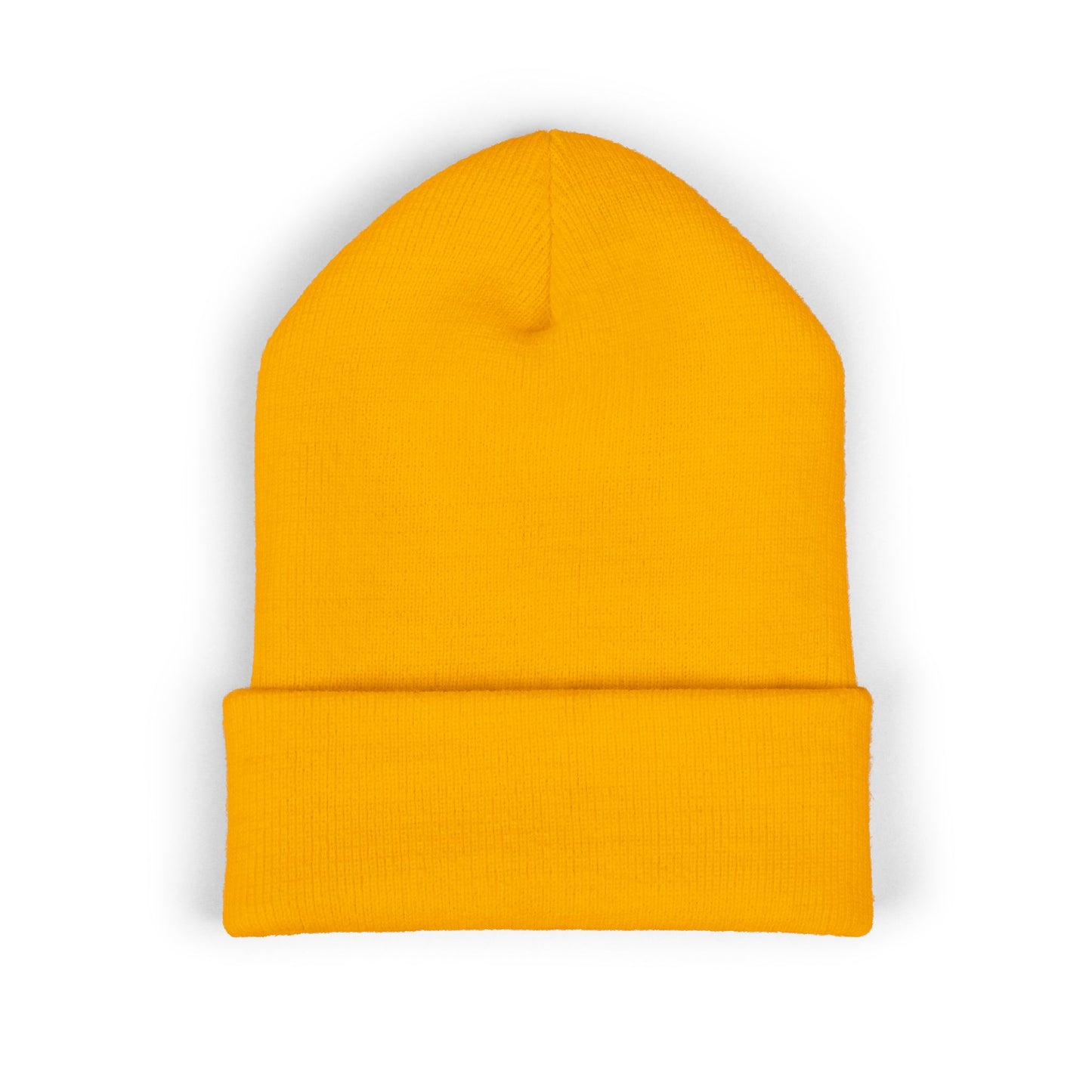 Classic Embroidered Cuffed Beanie — Minimal Santa Graphic