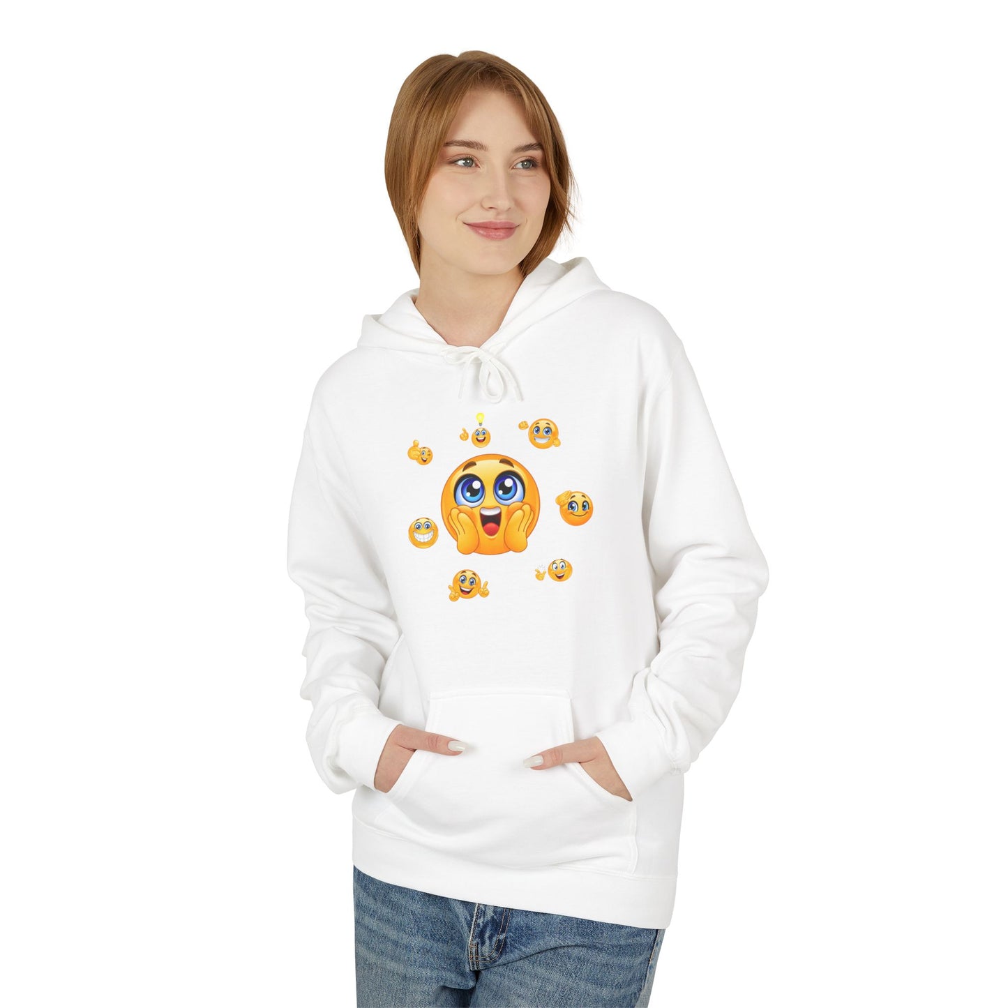 Smile Always Hoodie — Cute Emoji Graphic Hooded Sweatshirt