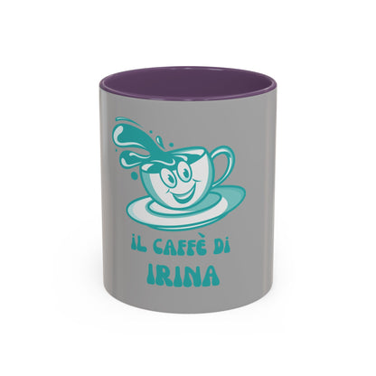 Coffee Mug — "Il Caffè di Irina" Personalized Italian Coffee Cup